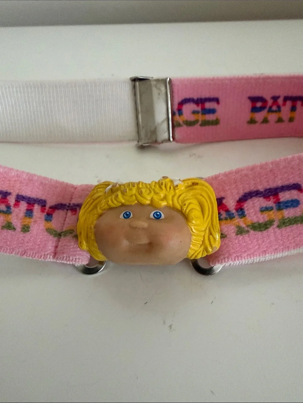 Vintage Cabbage Patch Kids Pink Adjustable Stretch Belt